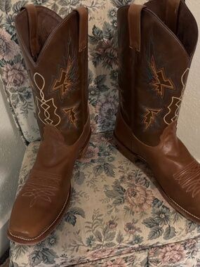Nocona | Shoes | Vtg 7s 80s Nocona Elephant Leather Cowboy  display picture 3